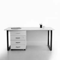 Стол преподавателя с мобильной тумбой - PF 1600МТ - Каталог оборудования для учебных заведений и кабинетов ATTECH 