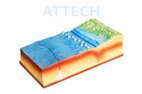 Модель по географии "Строение рельефа морского дна" - Каталог оборудования для учебных заведений и кабинетов ATTECH 