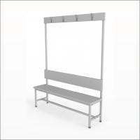 Скамья гардеробная со спинкой и крючками