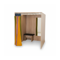  Кабина примерочная со шторкой