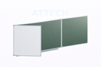 Доска аудиторная трехэлементная комбинированная, размер 3032х1012мм, ДА-32 (к) - Каталог оборудования для учебных заведений и кабинетов ATTECH 