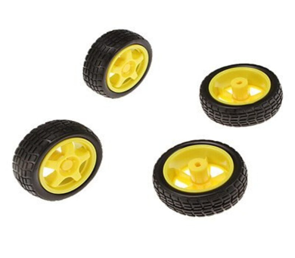 Робототехническая 4-колесная платформа/шасси с моторами из пластика