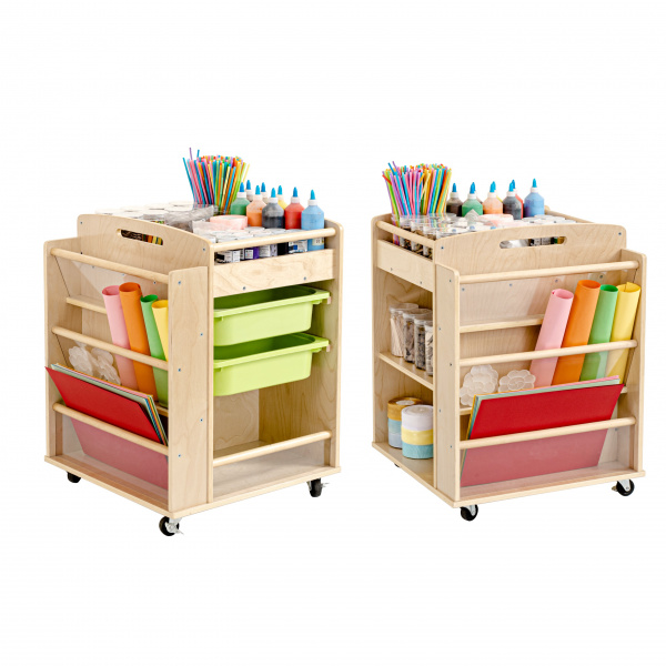 Многофункциональная полка - тележка для материалов рисования "Qiyal"