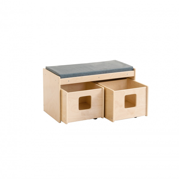 Диван-скамейка и полки для хранения "Qupiya"